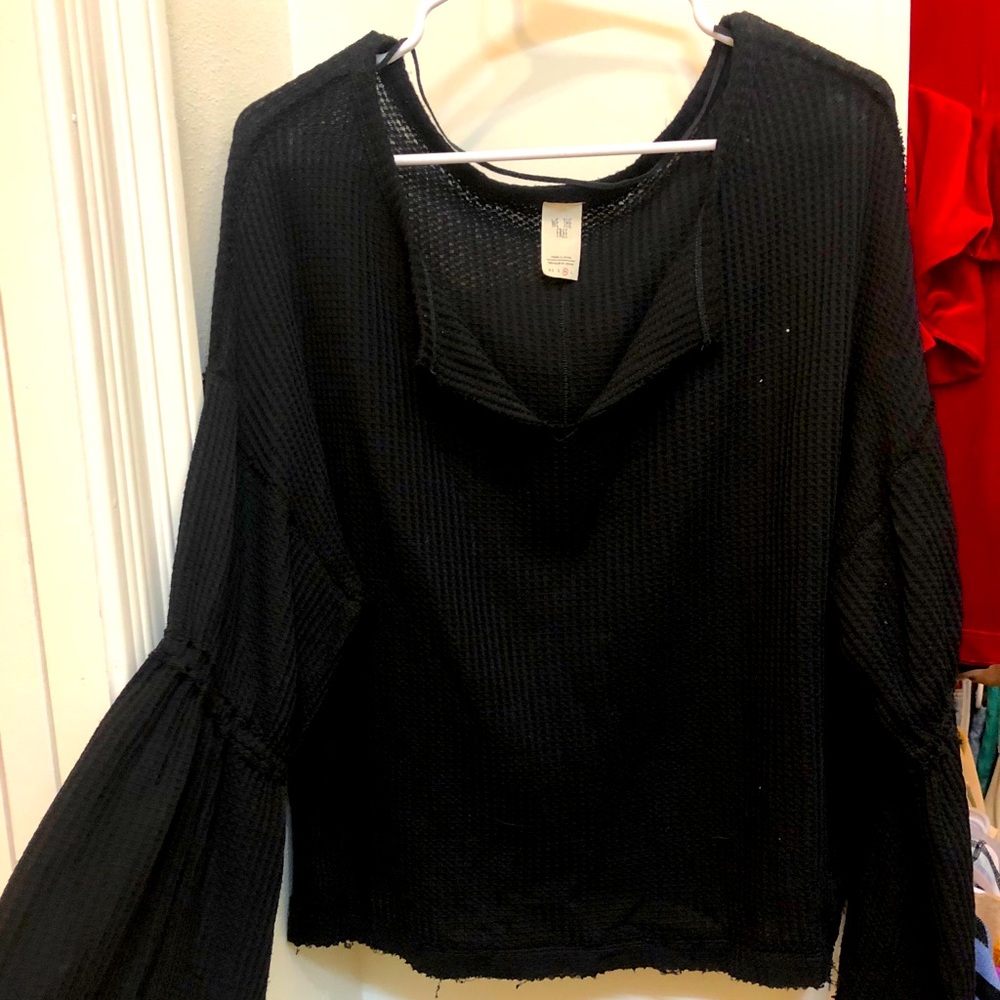 Free People bell sleeved Top